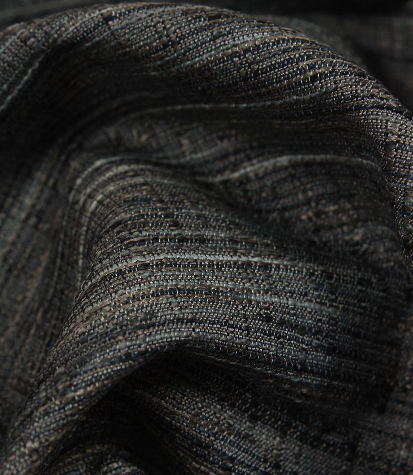 Otaru Faux Silk Fabric / Ink