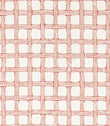 Fretwork Print Fabric / Ladybird Red