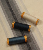 Homestead Stripe Fabric / Cool Grey