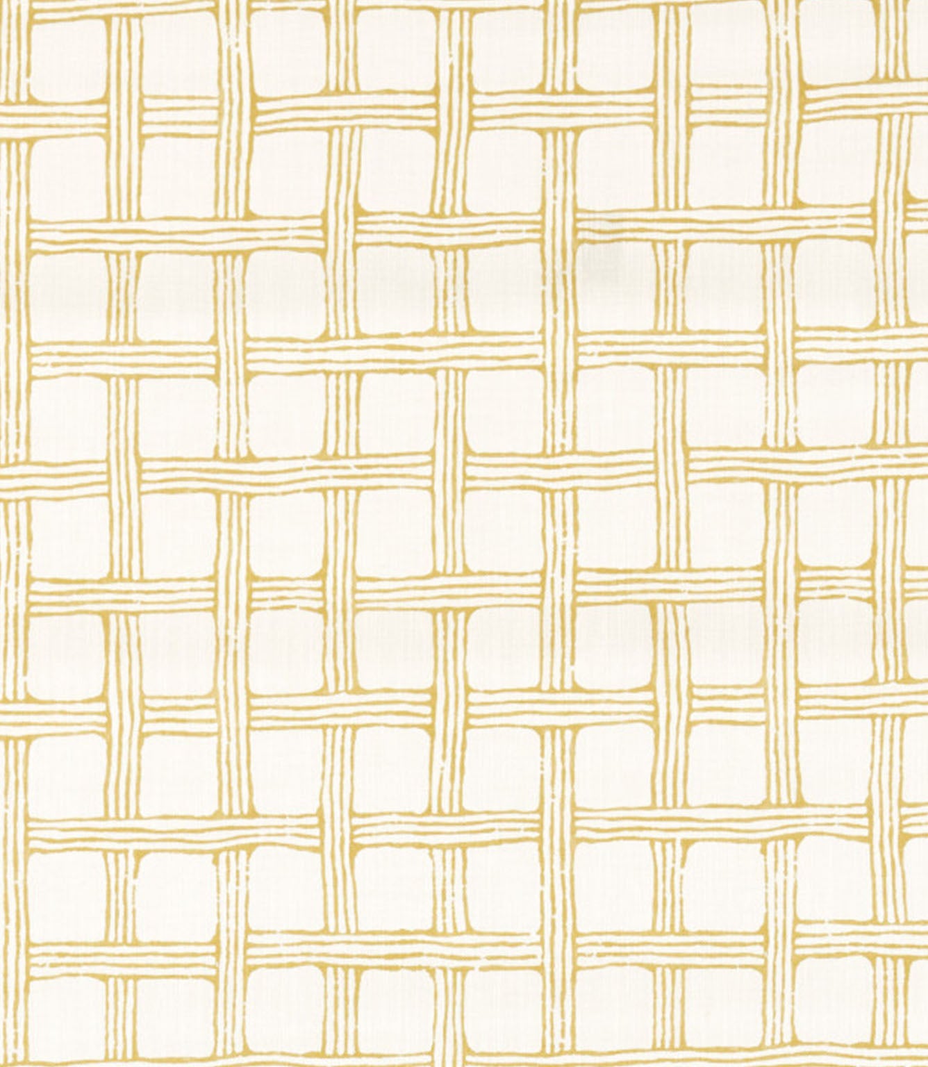 Fretwork Print Fabric / Honey