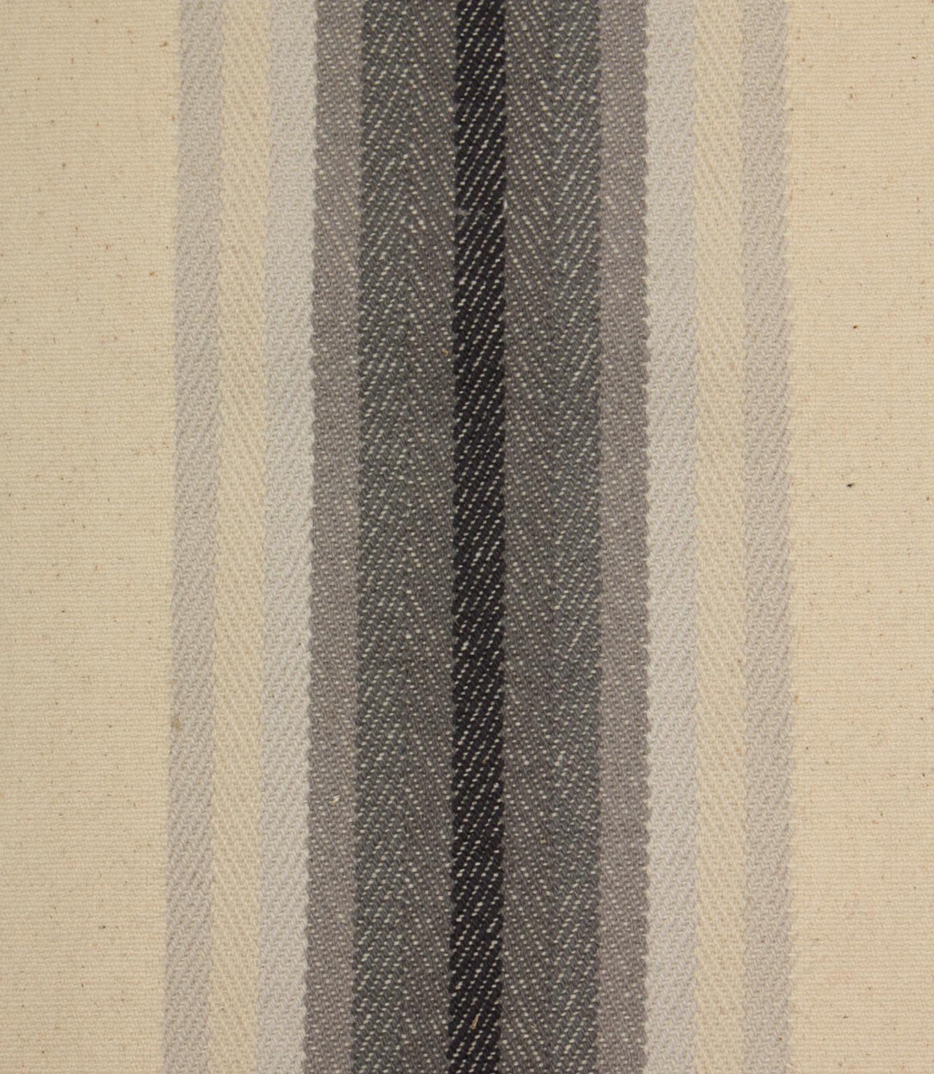 Homestead Stripe Fabric / Cool Grey