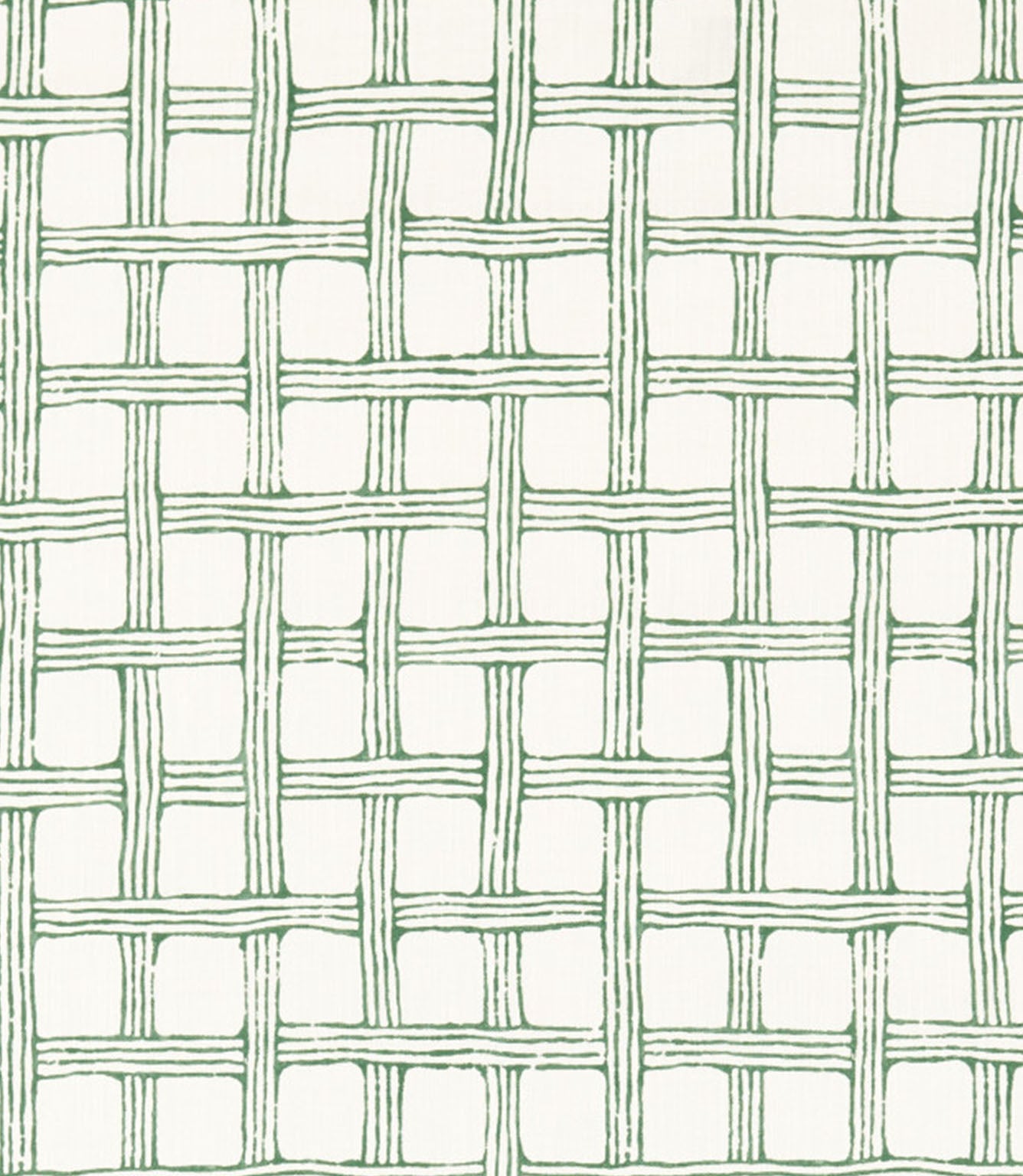 Fretwork Print Fabric / Forest