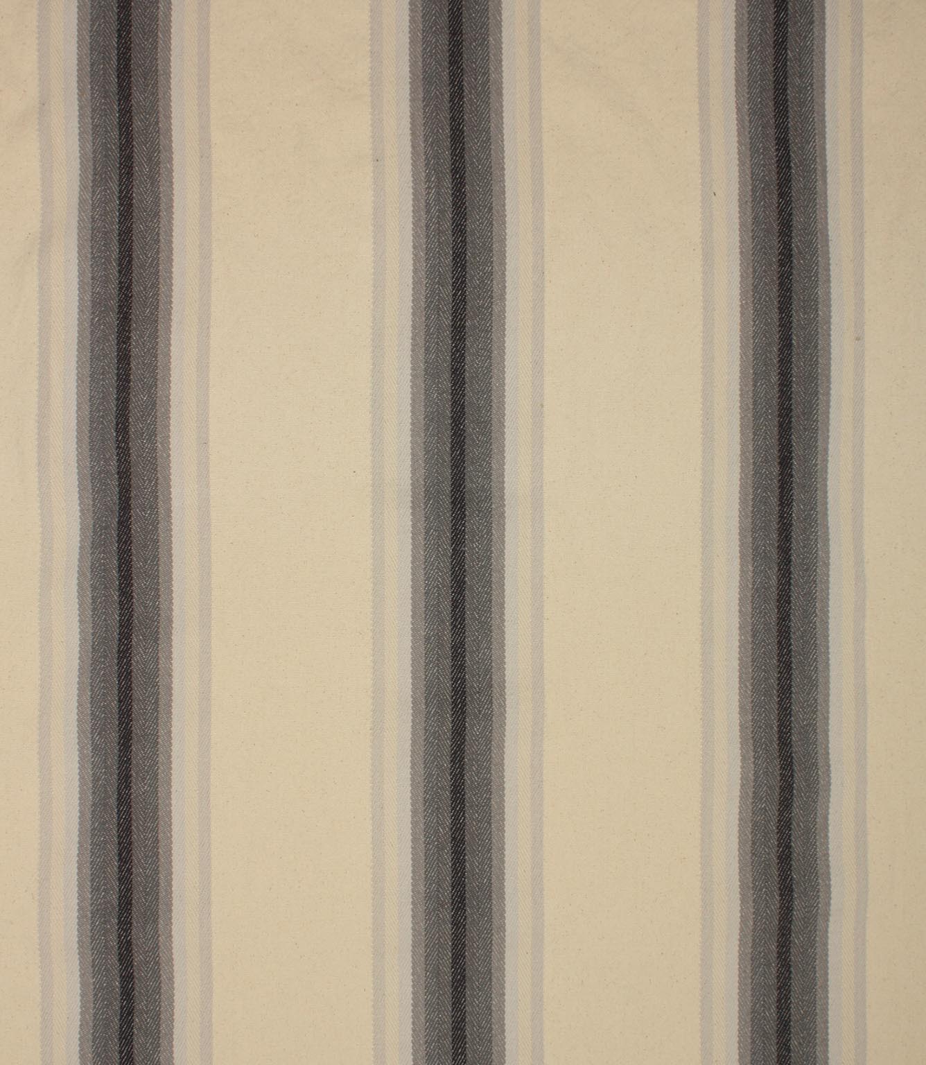 Homestead Stripe Fabric / Cool Grey