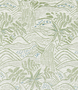 Falling Foss Weave Fabric / Seaglass