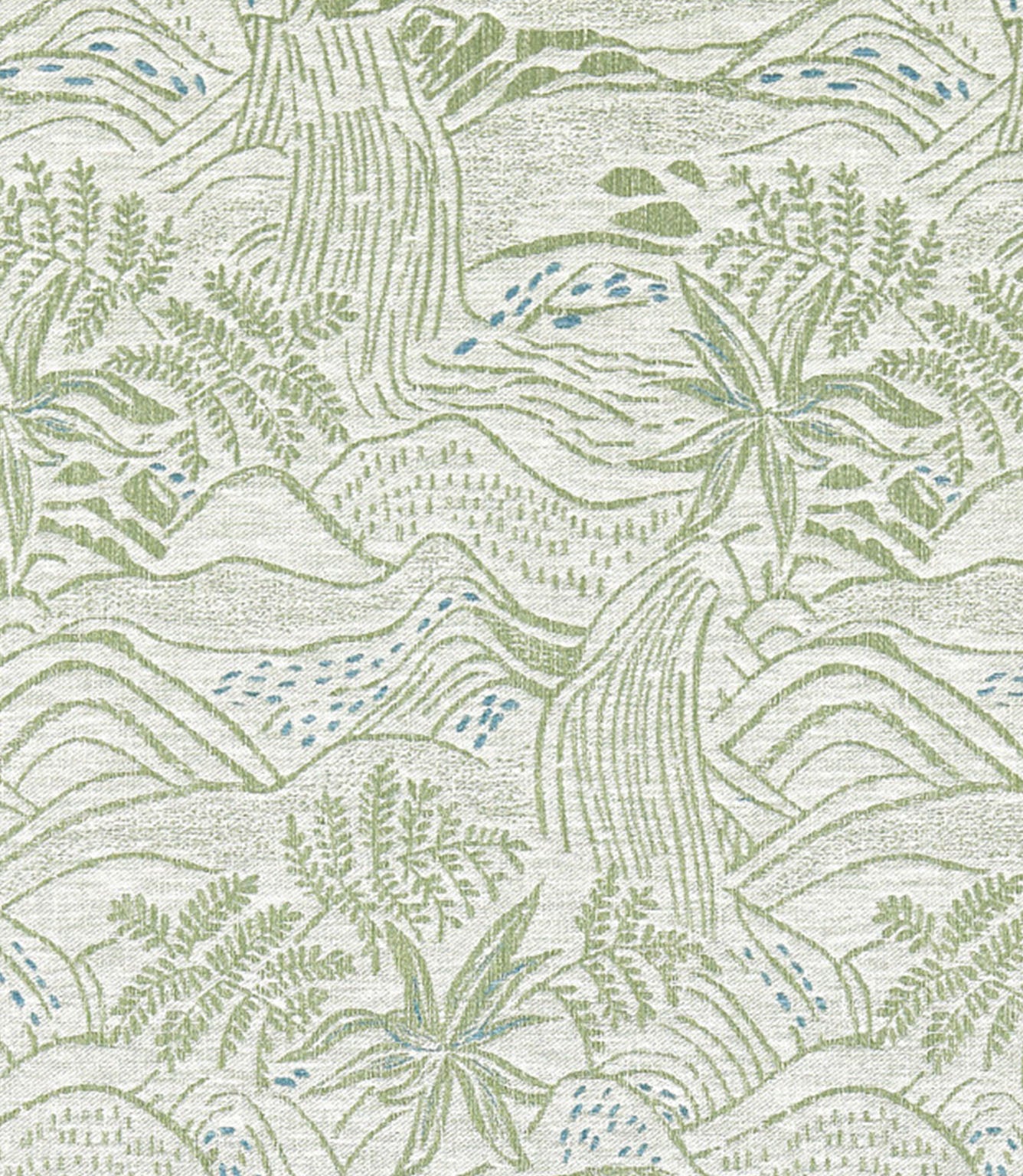 Falling Foss Weave Fabric / Seaglass