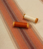 Homestead Stripe Fabric / Burnt Orange