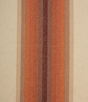 Homestead Stripe Fabric / Burnt Orange