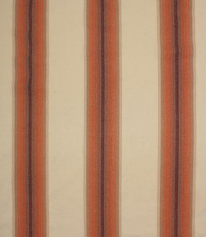 Homestead Stripe Fabric / Burnt Orange