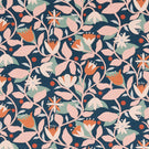 Dancing Daisies Print Fabric / Midnight