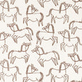 Canter Print Fabric / Chestnut