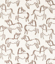 Canter Print Fabric / Chestnut