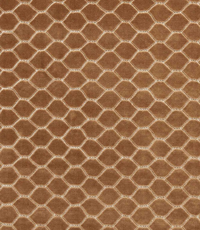 Faraday Velvet Fabric / Bronze - Just Fabrics