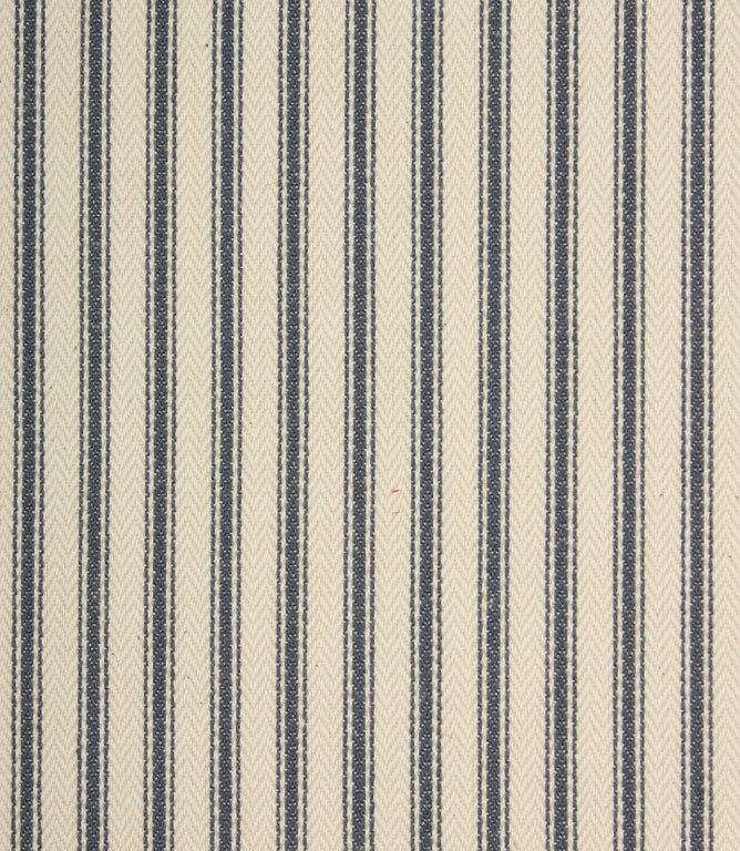 Painswick Ticking Fabric / Blue - Just Fabrics