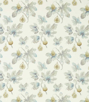 Fig Harvest Fabric / Wedgwood / Chalk