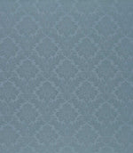 Lymington Damask Fabric / Mid Blue - Just Fabrics