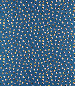 Leopard Dots Fabric / Denim / Milkshake - Just Fabrics