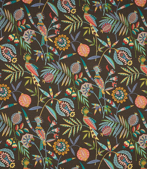 Hoopoe Fabric / Charcoal