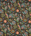 Hoopoe Fabric / Charcoal - Just Fabrics