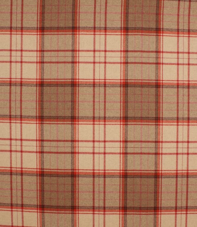 Bainbridge Fabric / Red - Just Fabrics