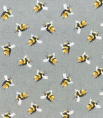 Bumblebee Fabric / Dark Grey - Just Fabrics