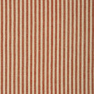 Aldsworth Ticking Fabric / Terracotta - Just Fabrics