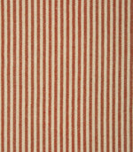 Aldsworth Ticking Fabric / Terracotta - Just Fabrics