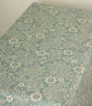 Saltram Floral Acrylic Fabric / Blue