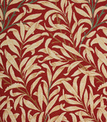 Willow Bough Tapestry Fabric / Crimson - Just Fabrics