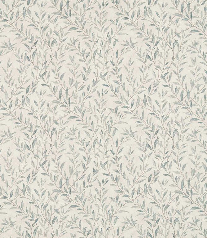 Osier Fabric / Wedgwood / Silver - Just Fabrics