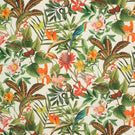 Lima Jungle Outdoor Fabric / White - Just Fabrics