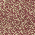 Willow Boughs Weave Fabric / Crimson / Manilla
