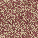 Willow Boughs Weave Fabric / Crimson / Manilla - Just Fabrics