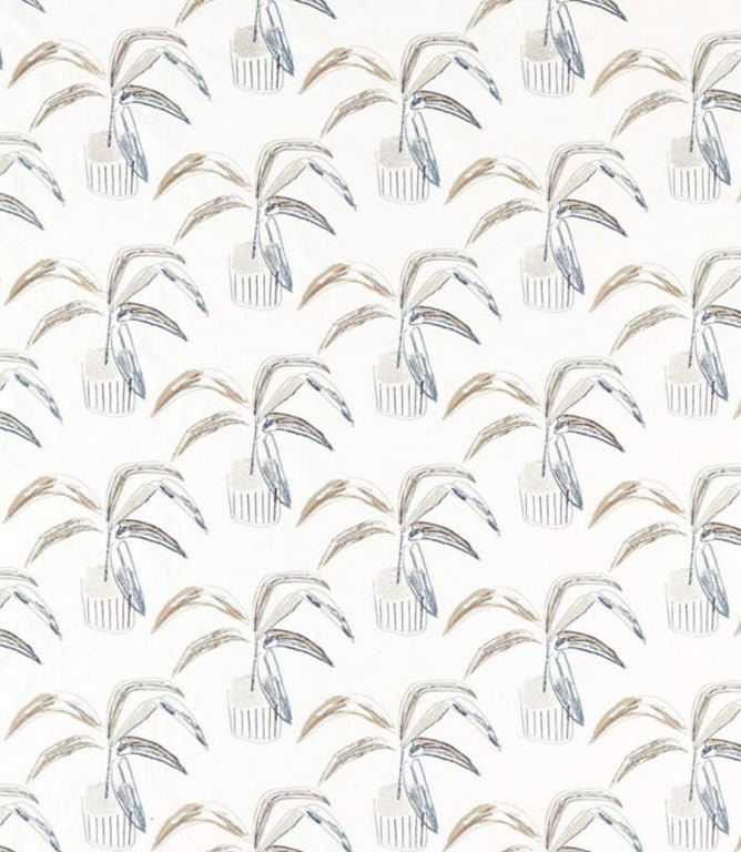 Crassula Fabric / Putty / Dove / Slate - Just Fabrics