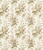 Lakeland Paradis Fabric / Walnut - Just Fabrics