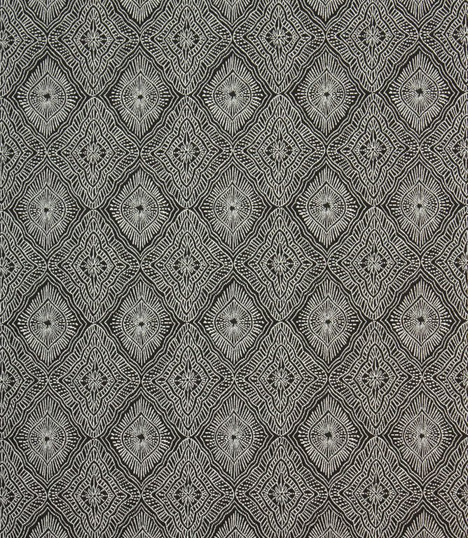 Toledo Fabric / Blanc / Noir - Just Fabrics