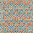 Little Chintz Fabric / Teal / Saffron