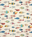 Gone Fishing Fabric / Vintage - Just Fabrics