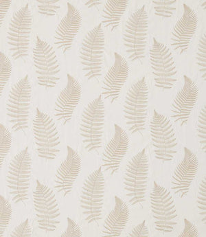 Fern Embroidery Fabric / Ivory