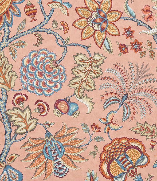 Tree of Life Fabric / Blush - Just Fabrics