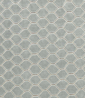 Faraday Velvet Fabric / Porcelain