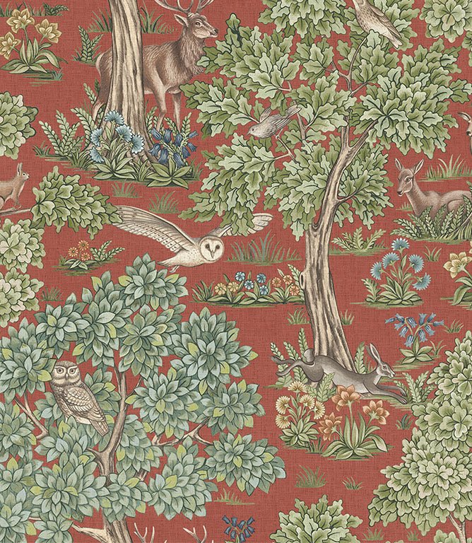 Forest Canopy FR Fabric / Lava - Just Fabrics