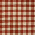 Aldsworth Check Fabric / Terracotta