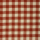 Aldsworth Check Fabric / Terracotta - Just Fabrics