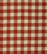 Aldsworth Check Fabric / Terracotta - Just Fabrics