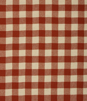 Aldsworth Check Fabric / Terracotta