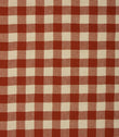 Aldsworth Check Fabric / Terracotta - Just Fabrics