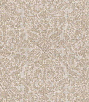 Hazel Damask Fabric / Linen