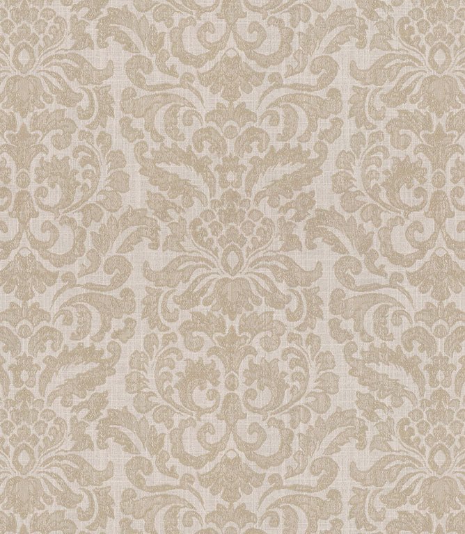 Hazel Damask Fabric / Linen - Just Fabrics