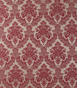 Montacote Damask FR Fabric / Claret - Just Fabrics
