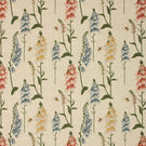 Foxglove Linen Fabric / Blue - Just Fabrics